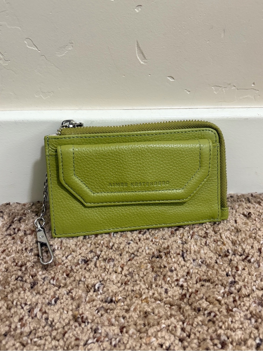 Aimee Kestenberg Good Life Leather Zip Wallet, Green